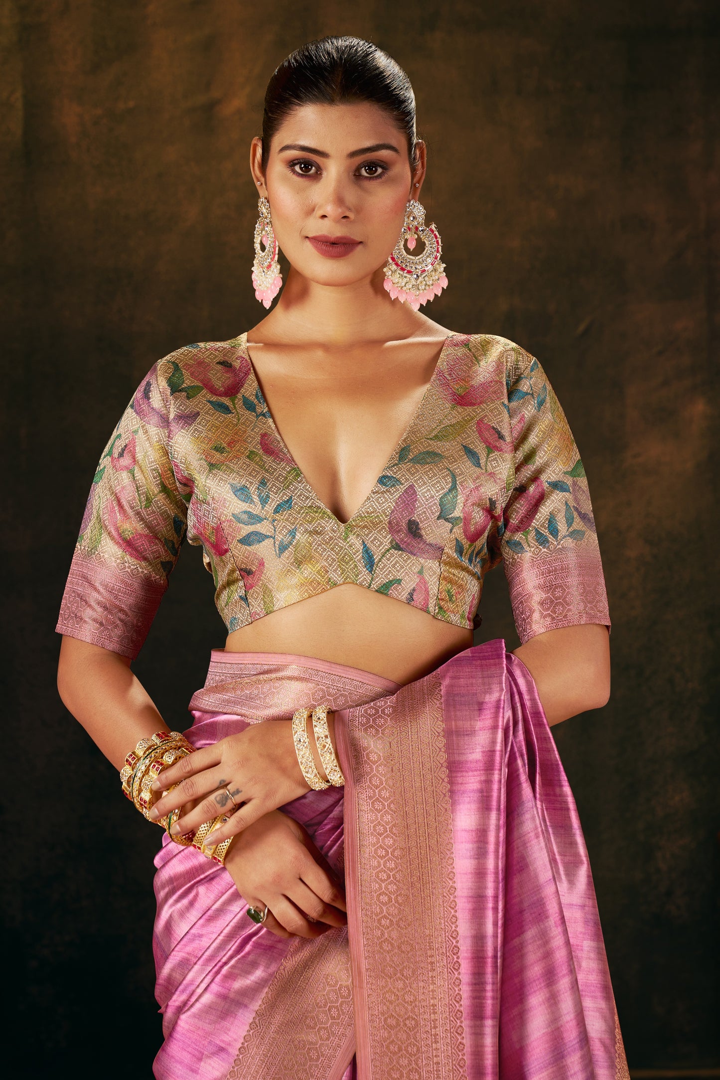 MAJESTIC MAUVE SILK SAREE