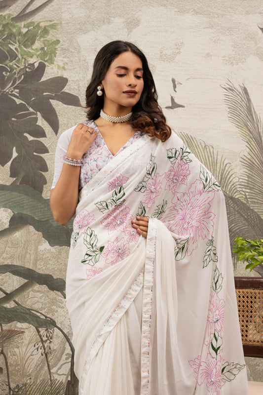 SUMMER GARDEN BLOSSOM SAREE