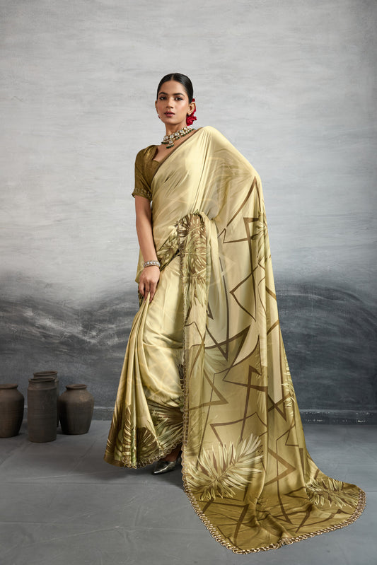 SUNSET GRADIENT GEOMETRIC SAREE