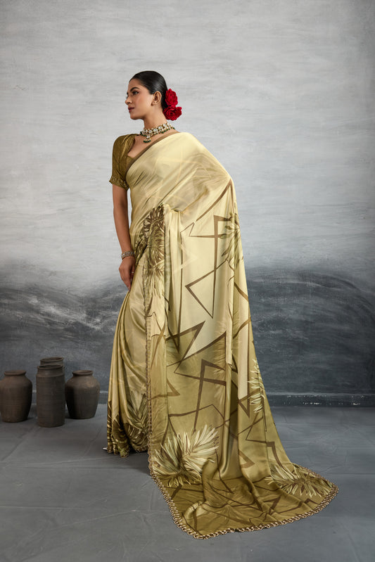 SUNSET GRADIENT GEOMETRIC SAREE