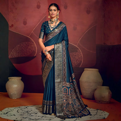 Prism Royale Striped Evening Saree