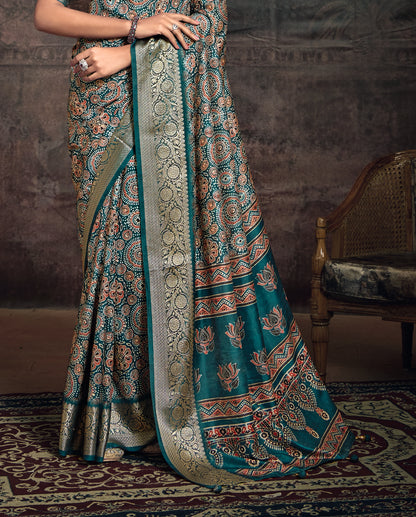 EMERALD HERITAGE SILK SAREE