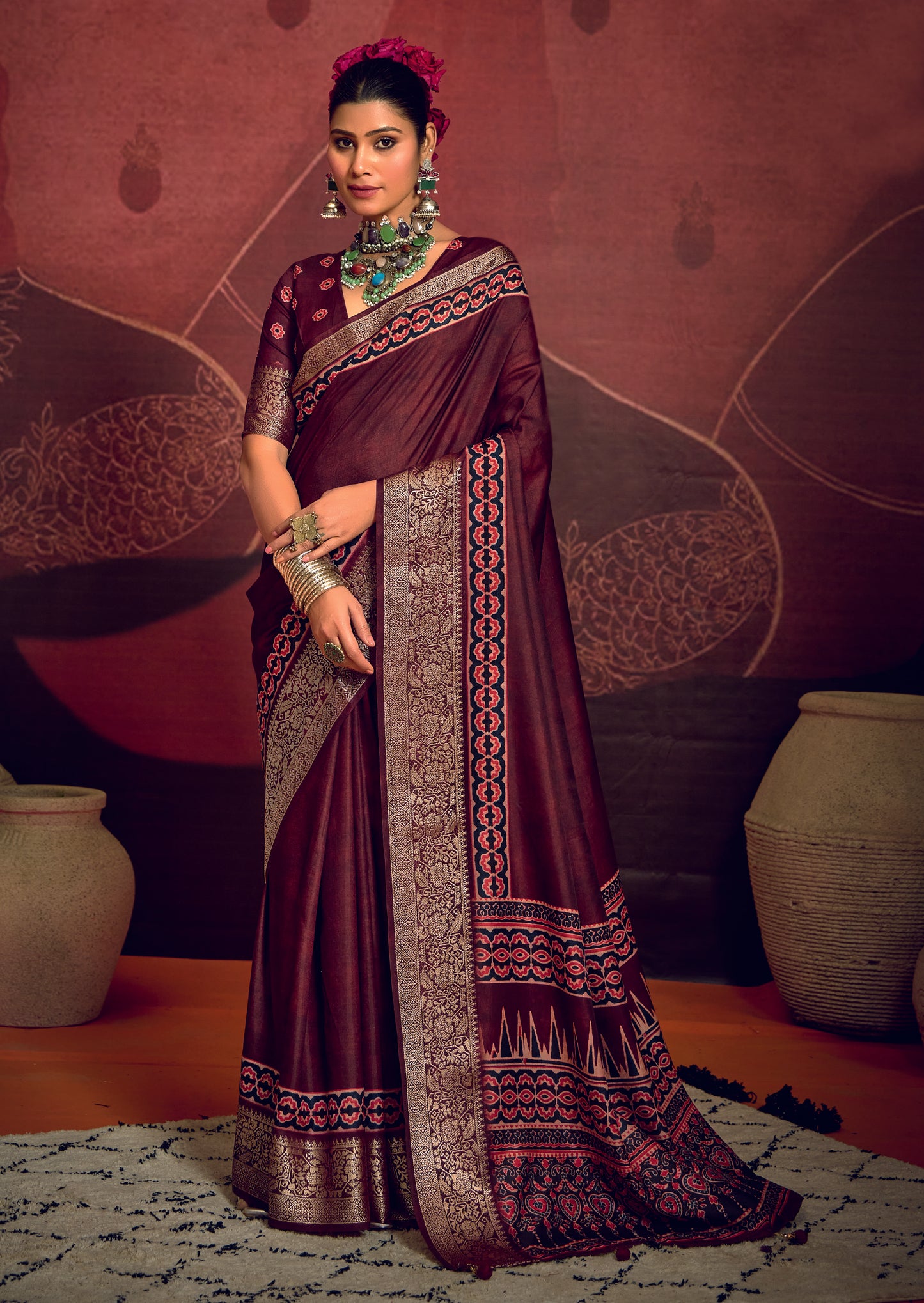 ROYAL AMETHYST BANARASI SILK SAREE