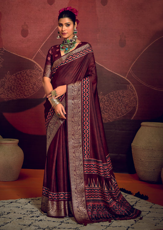 ROYAL AMETHYST BANARASI SILK SAREE