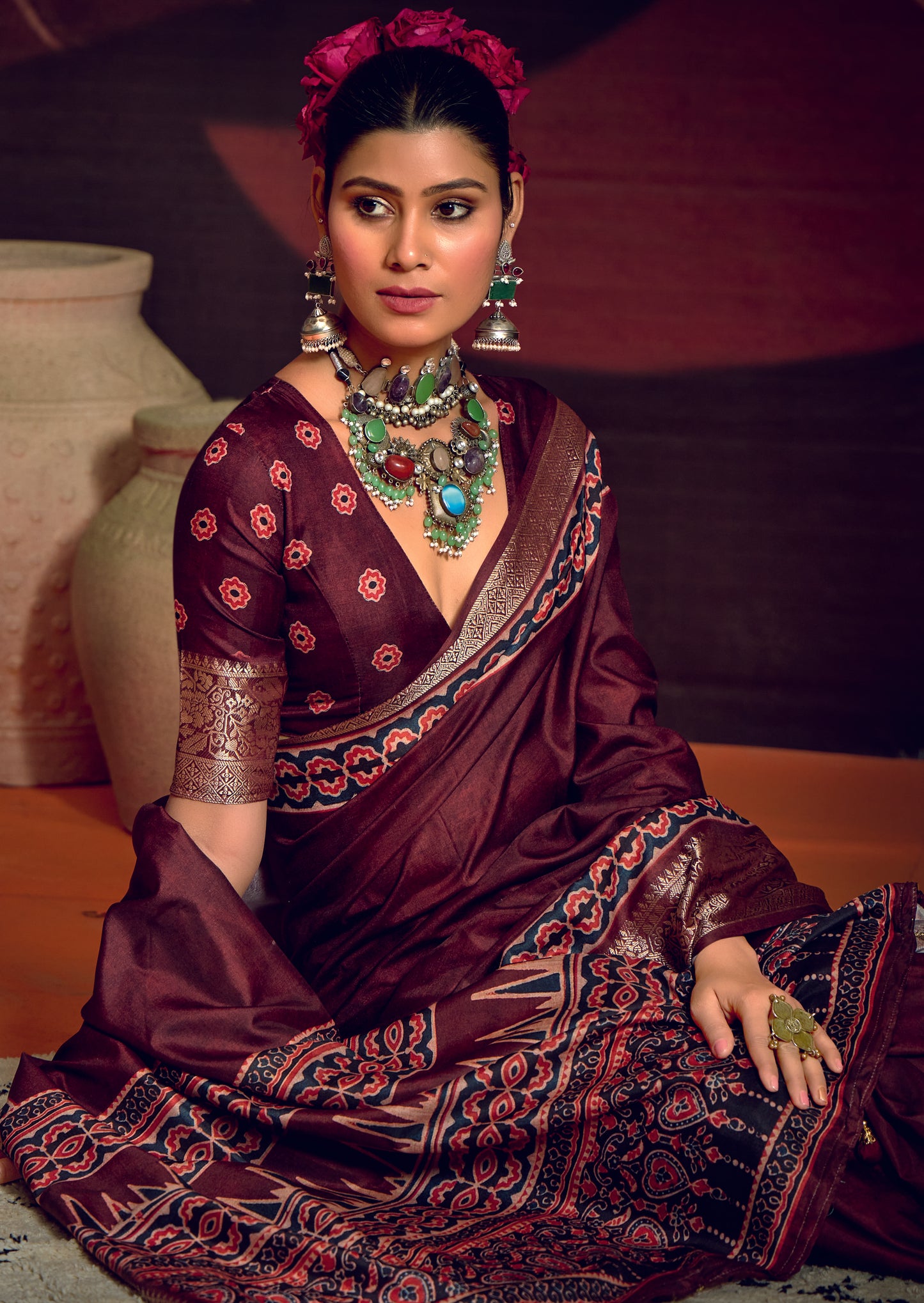 ROYAL AMETHYST BANARASI SILK SAREE