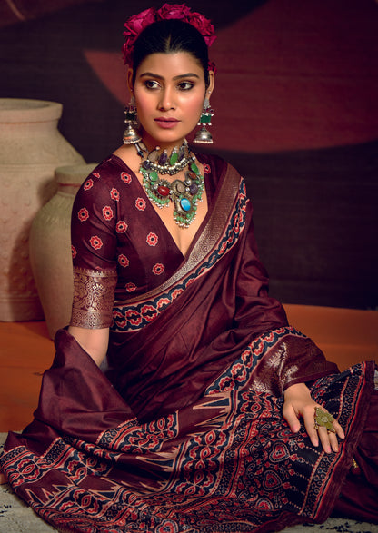 ROYAL AMETHYST BANARASI SILK SAREE