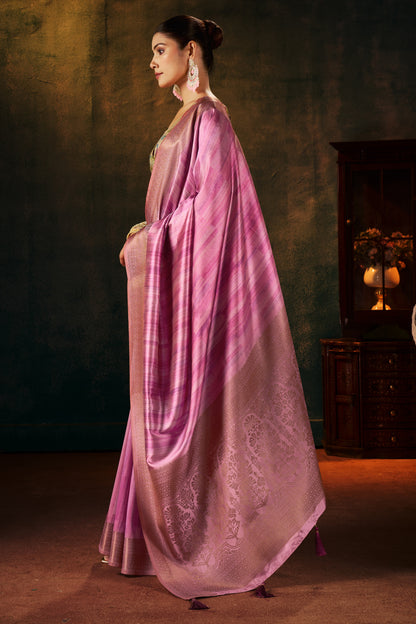 MAJESTIC MAUVE SILK SAREE
