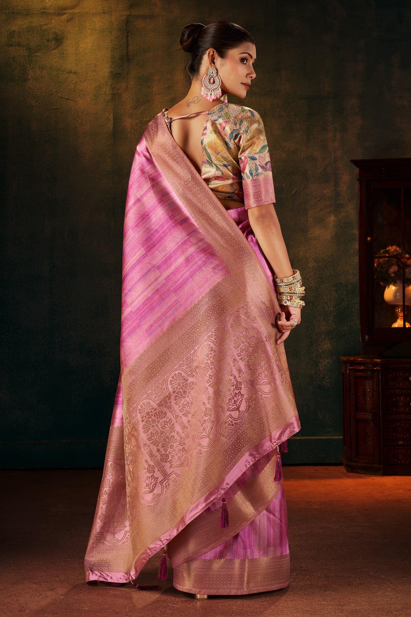 MAJESTIC MAUVE SILK SAREE