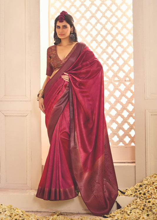 ROYAL RUBY SILK SAREE