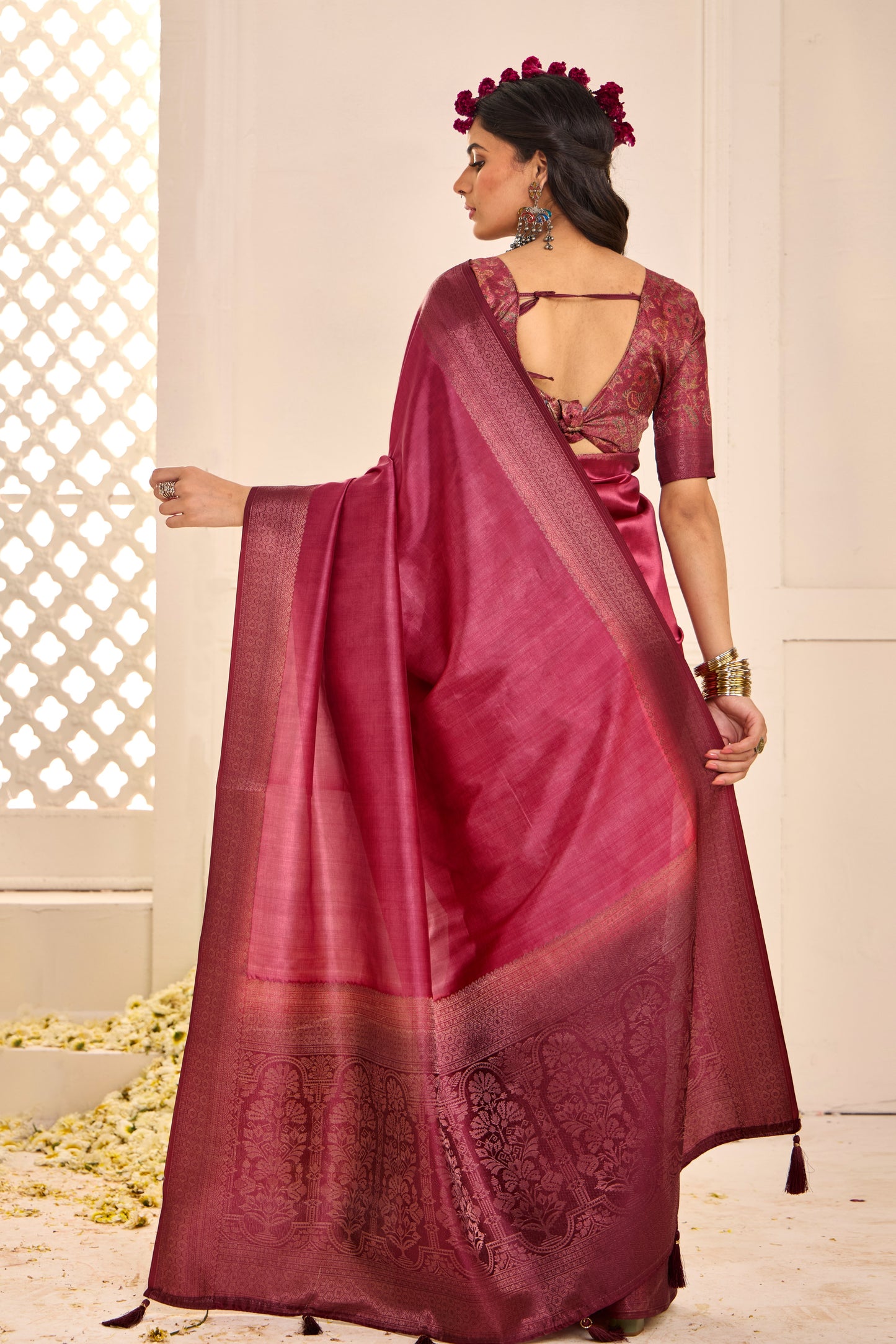 ROYAL RUBY SILK SAREE
