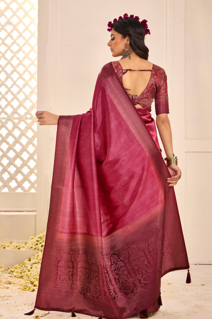 ROYAL RUBY SILK SAREE