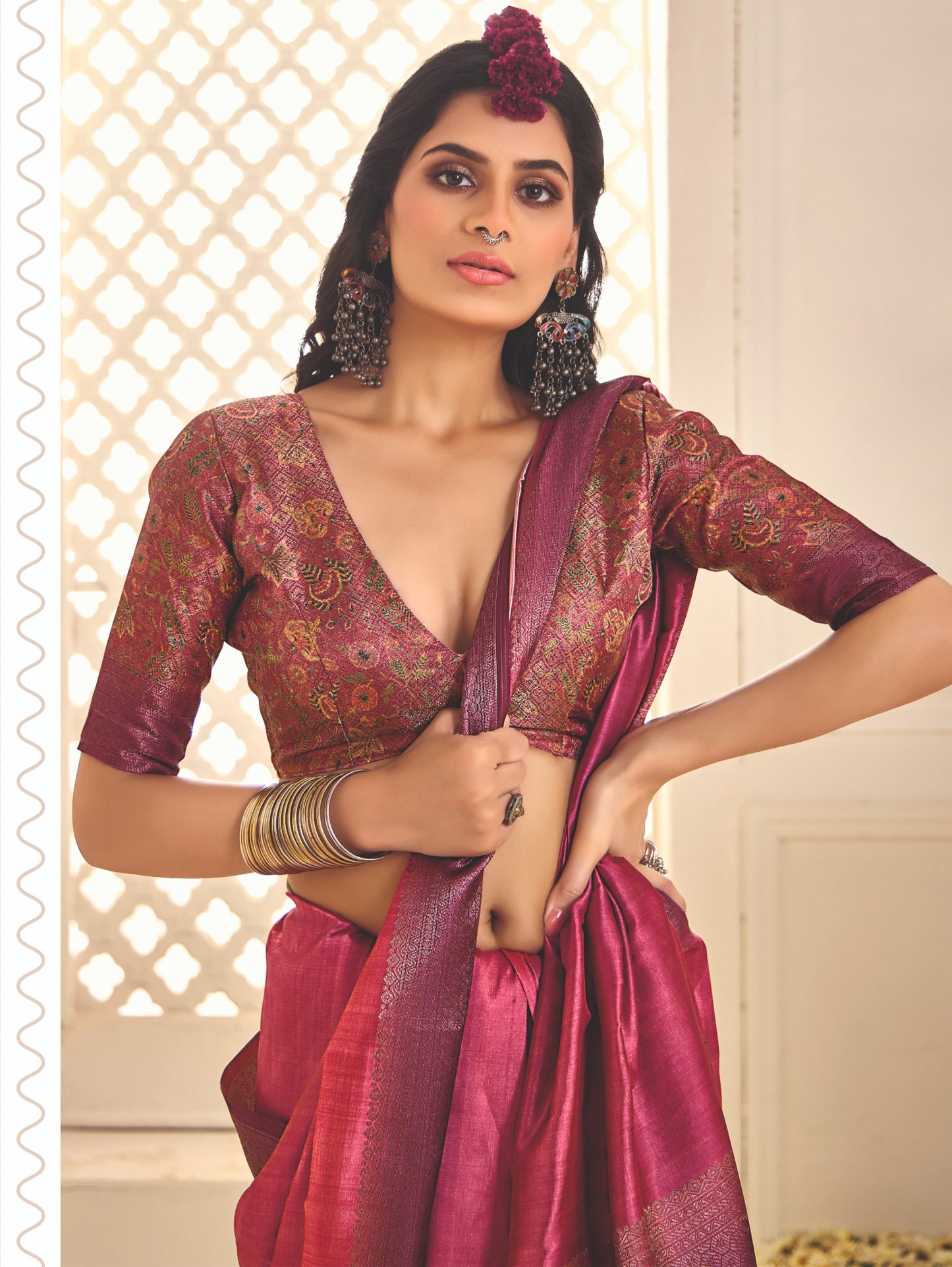 ROYAL RUBY SILK SAREE