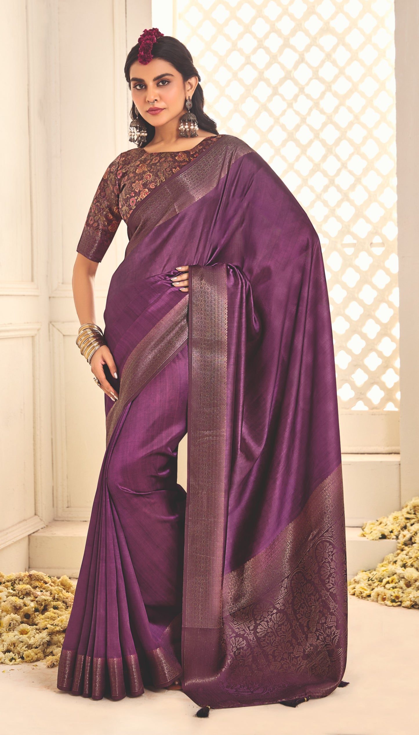 ROYAL AMETHYST SILK SAREE