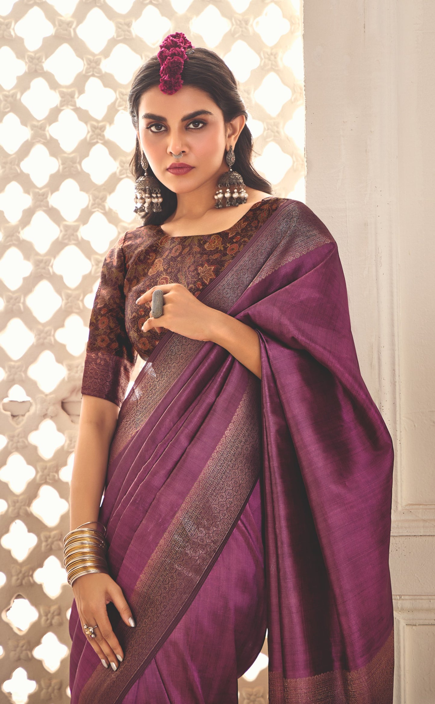ROYAL AMETHYST SILK SAREE