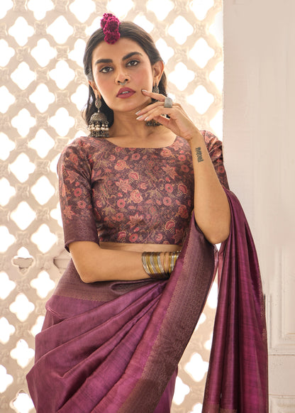 ROYAL AMETHYST SILK SAREE