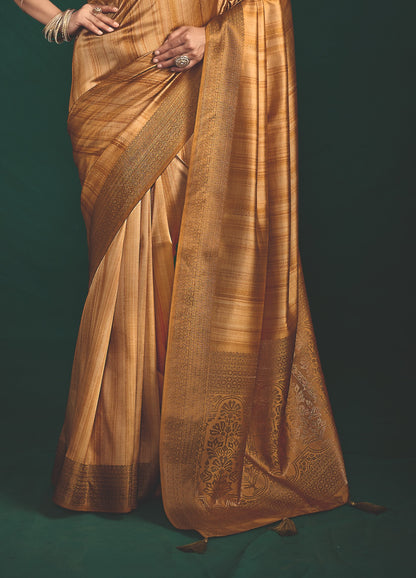 GILDED HONEY SILK SAREE