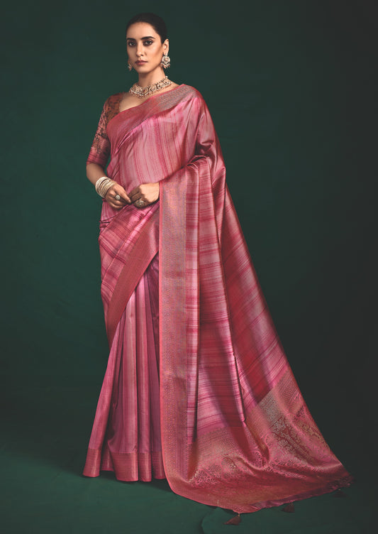 ROSE QUARTZ SILK SAREE