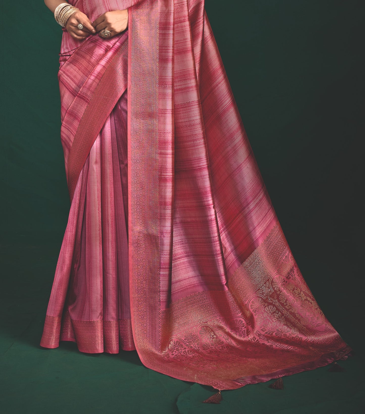 ROSE QUARTZ SILK SAREE