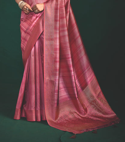 ROSE QUARTZ SILK SAREE
