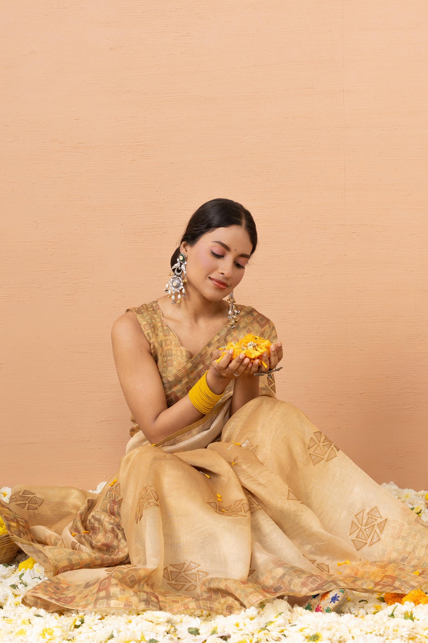 SERENE AQUA MARINE SHIMMER SAREE