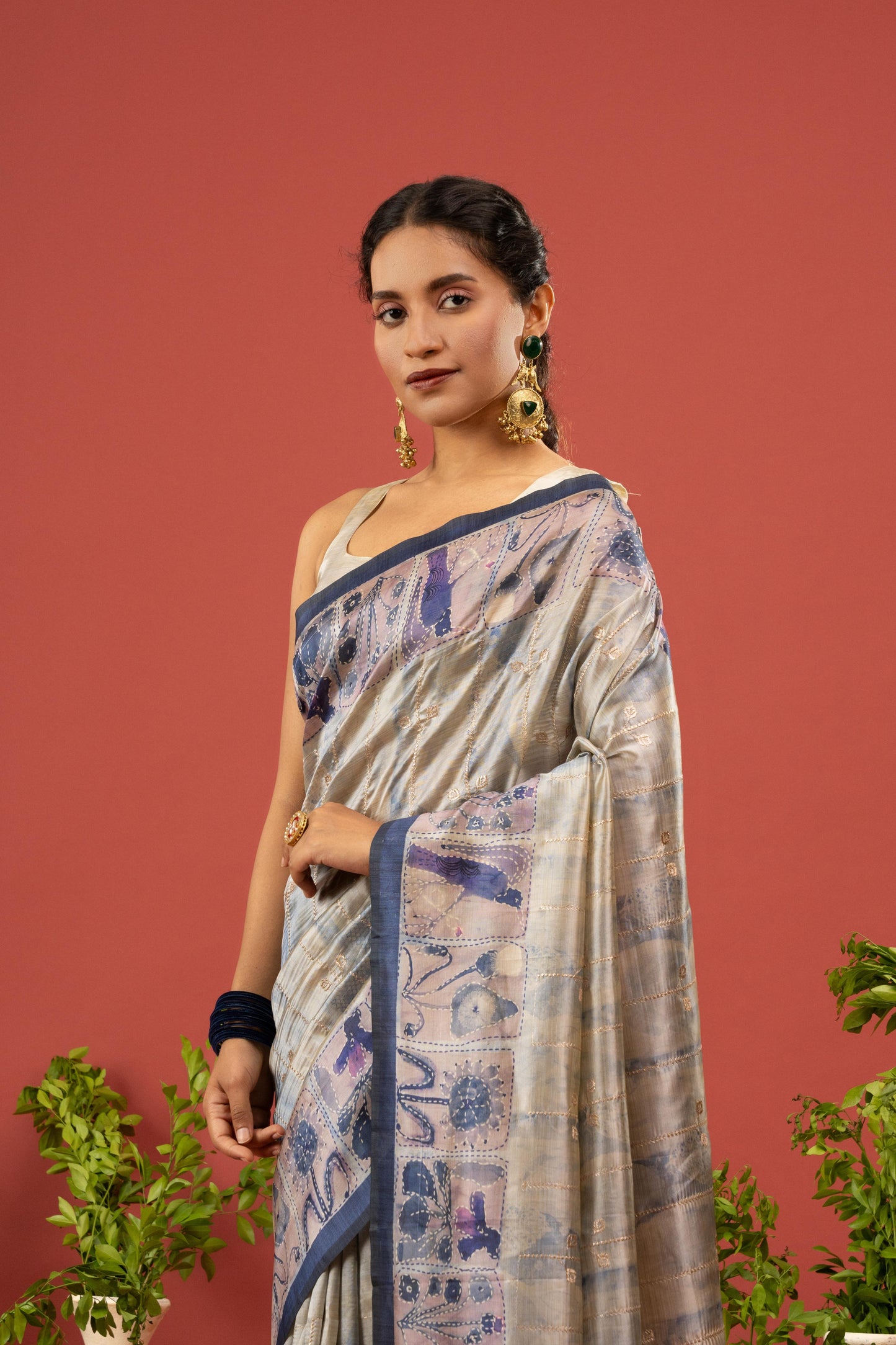 CELESTIAL INDIGO ARTISAN SAREE
