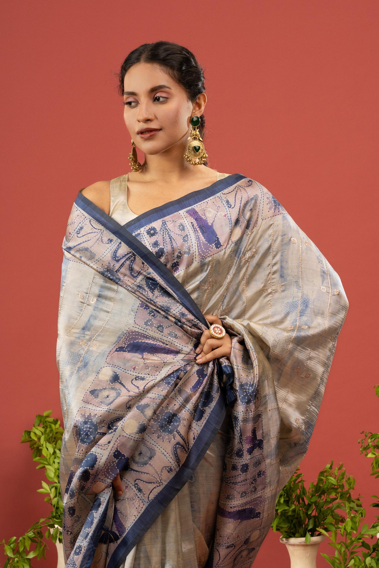 CELESTIAL INDIGO ARTISAN SAREE