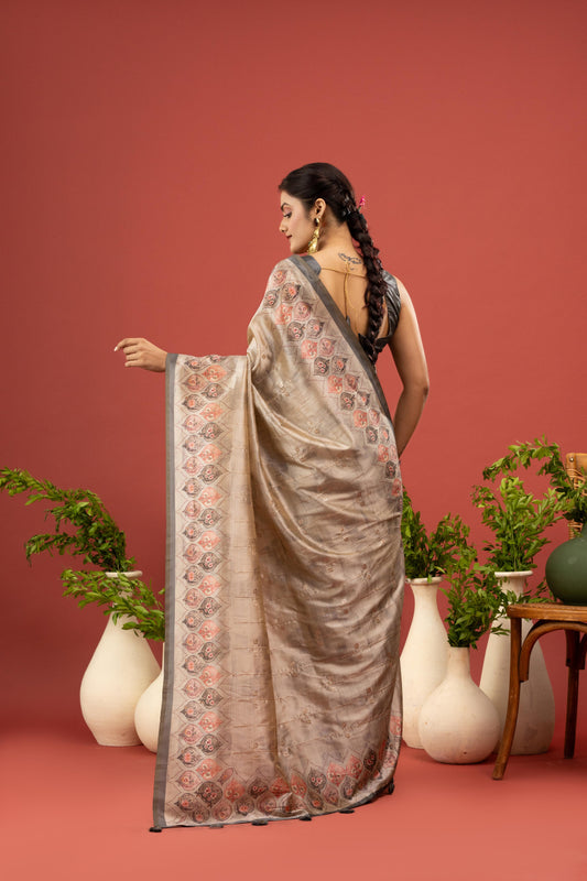 CELESTIAL INDIGO ARTISAN SAREE