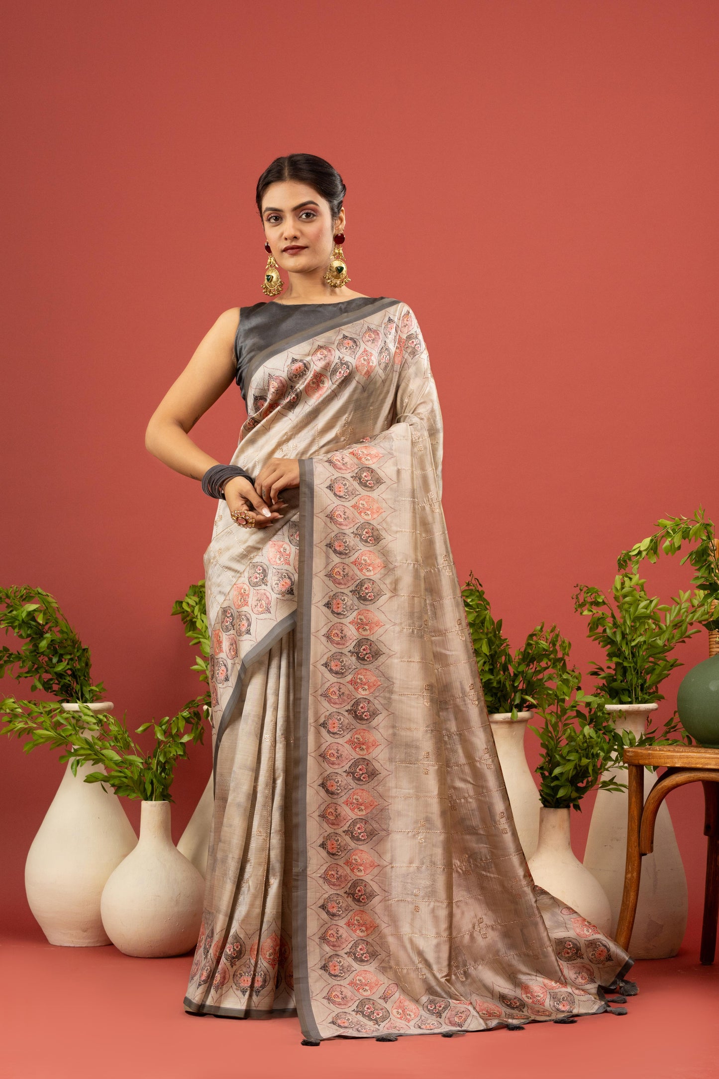 CELESTIAL INDIGO ARTISAN SAREE