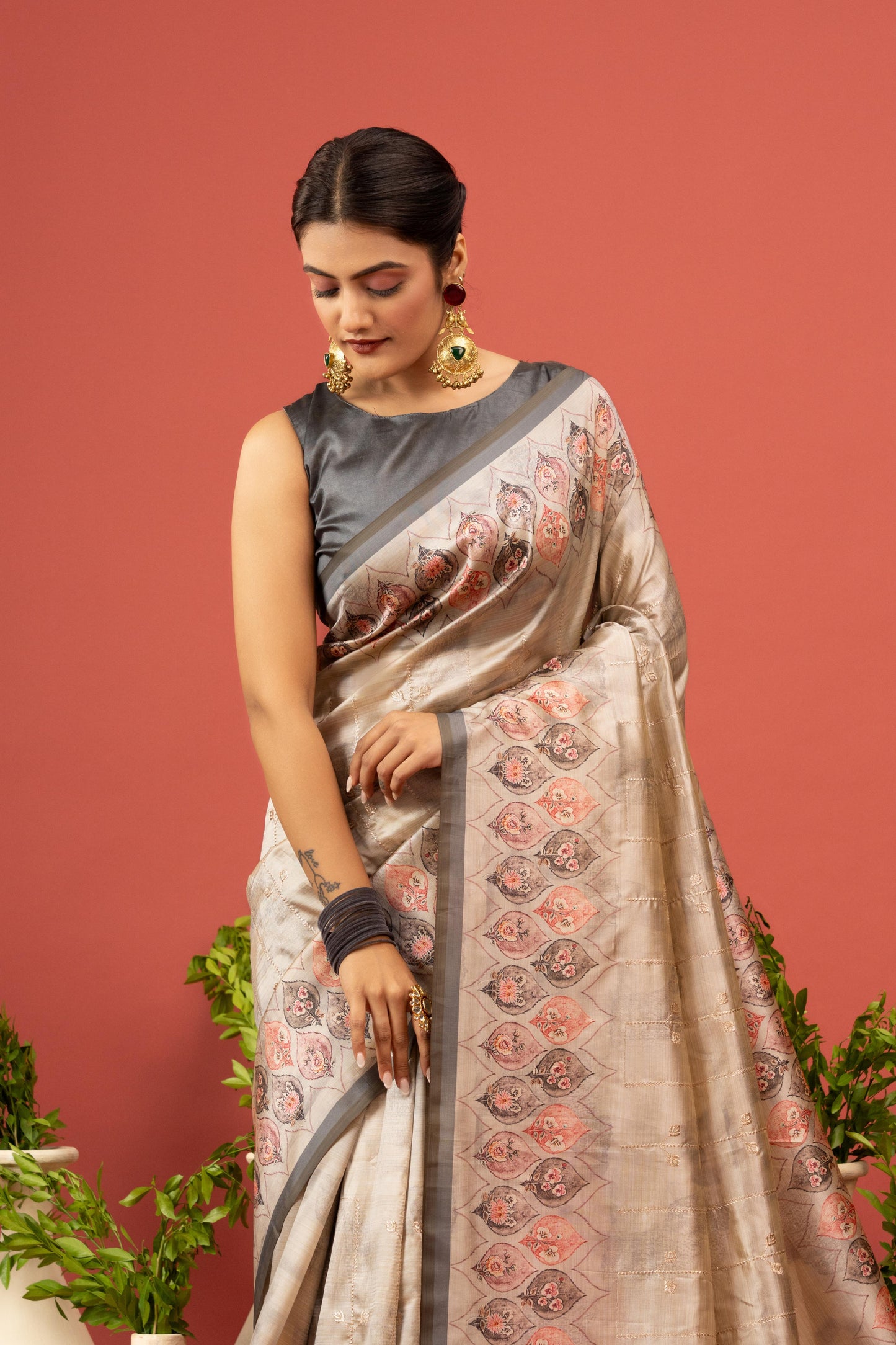 CELESTIAL INDIGO ARTISAN SAREE