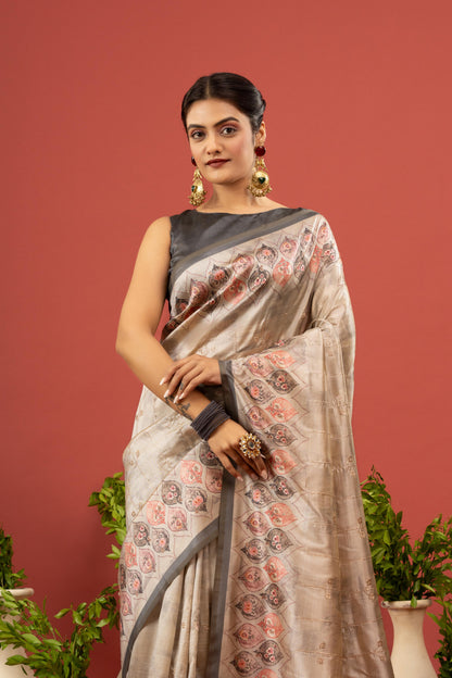 CELESTIAL INDIGO ARTISAN SAREE