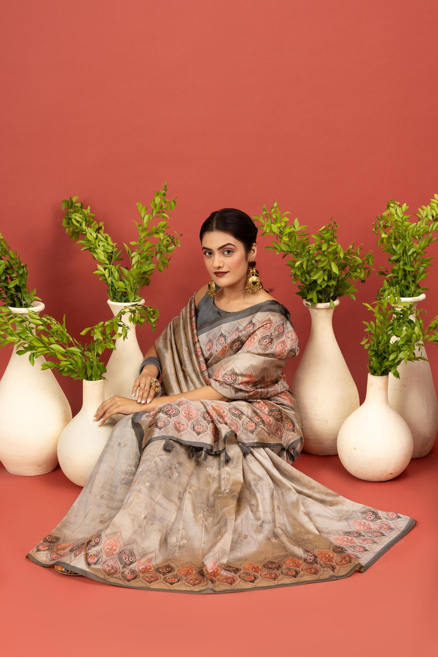 CELESTIAL INDIGO ARTISAN SAREE