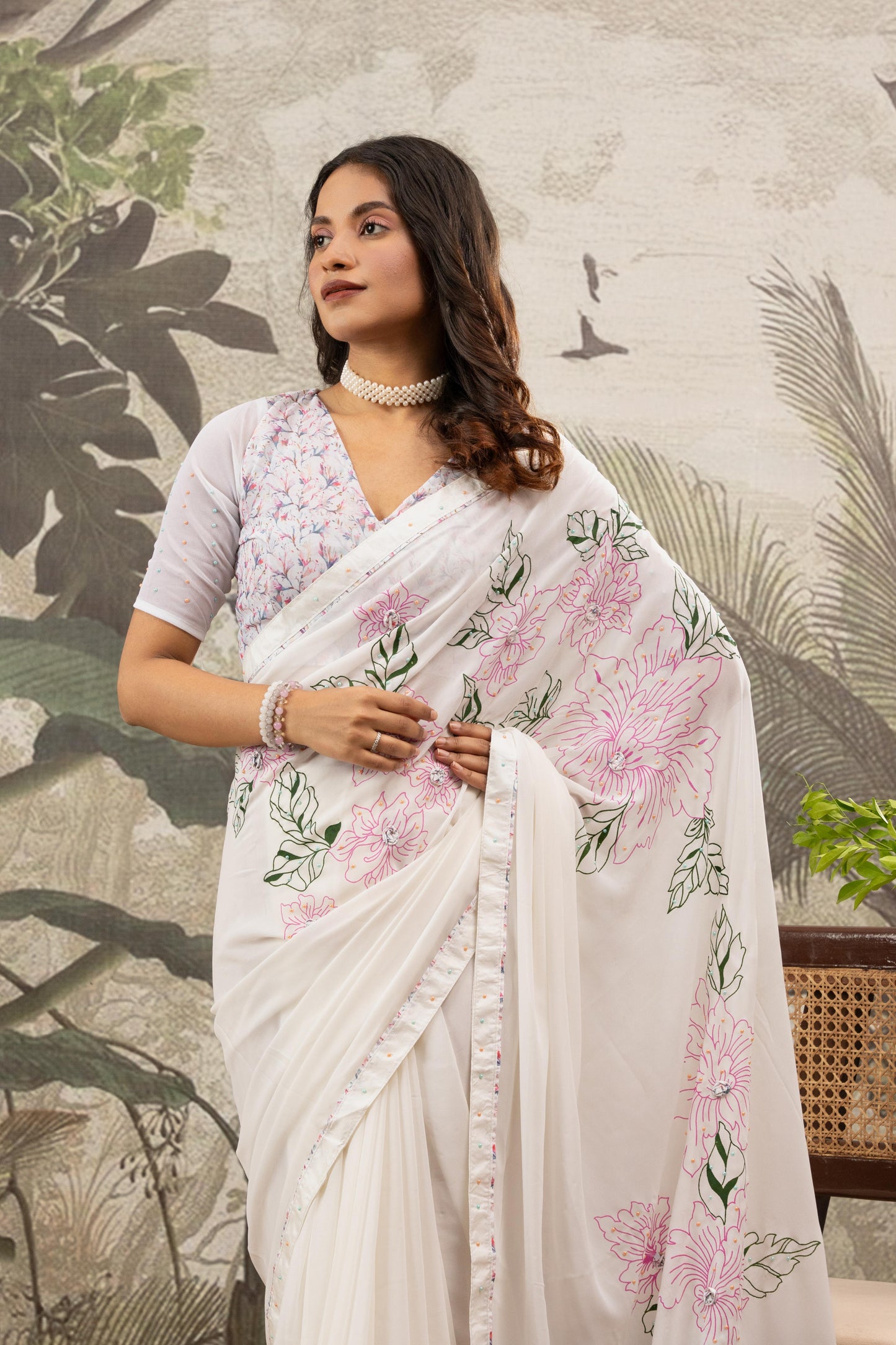 SUMMER GARDEN BLOSSOM SAREE