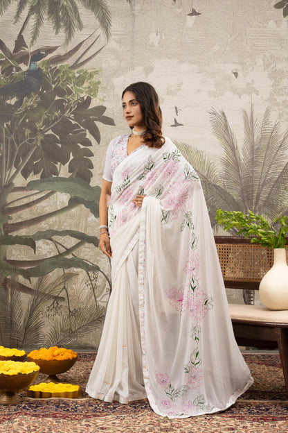 SUMMER GARDEN BLOSSOM SAREE