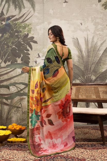 OLIVE HARVEST ARTISANAL SAREE