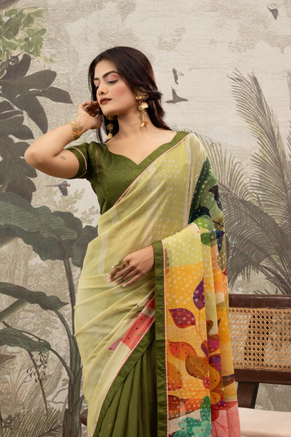 OLIVE HARVEST ARTISANAL SAREE