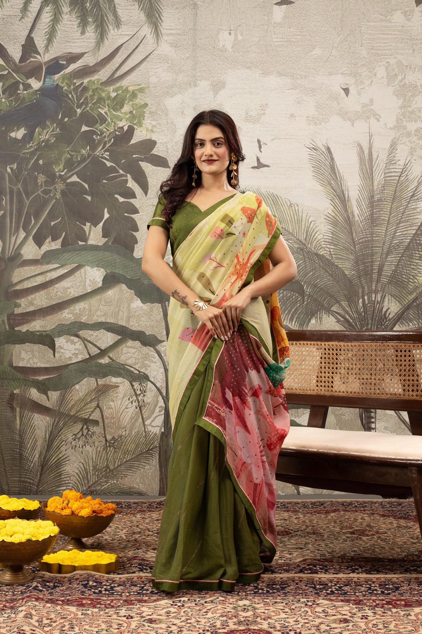 OLIVE HARVEST ARTISANAL SAREE