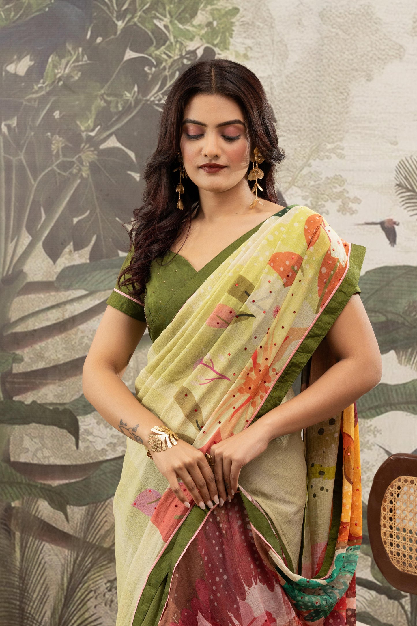 OLIVE HARVEST ARTISANAL SAREE