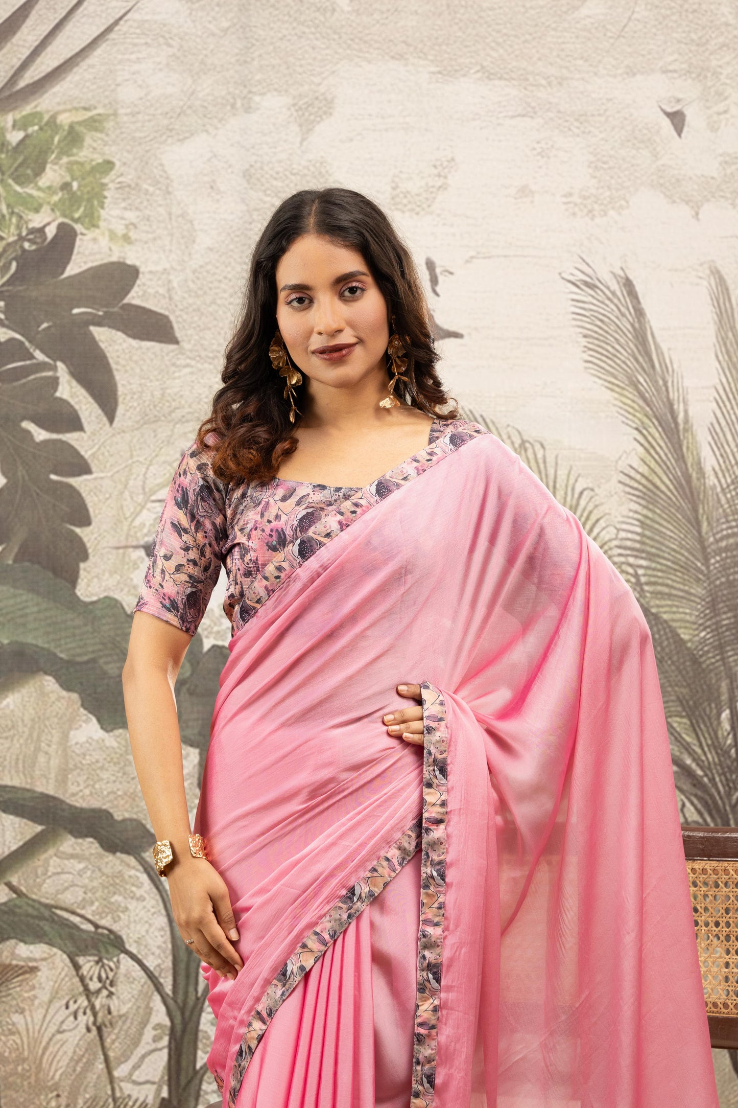 BLUSH PEONY ARTISAN SAREE