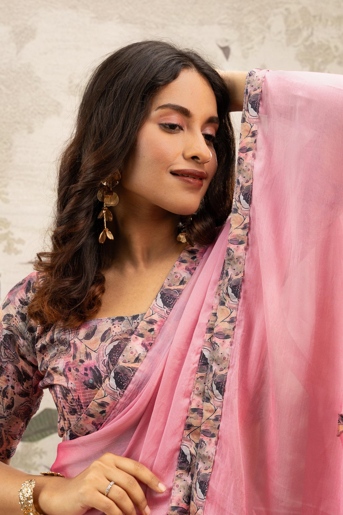 BLUSH PEONY ARTISAN SAREE