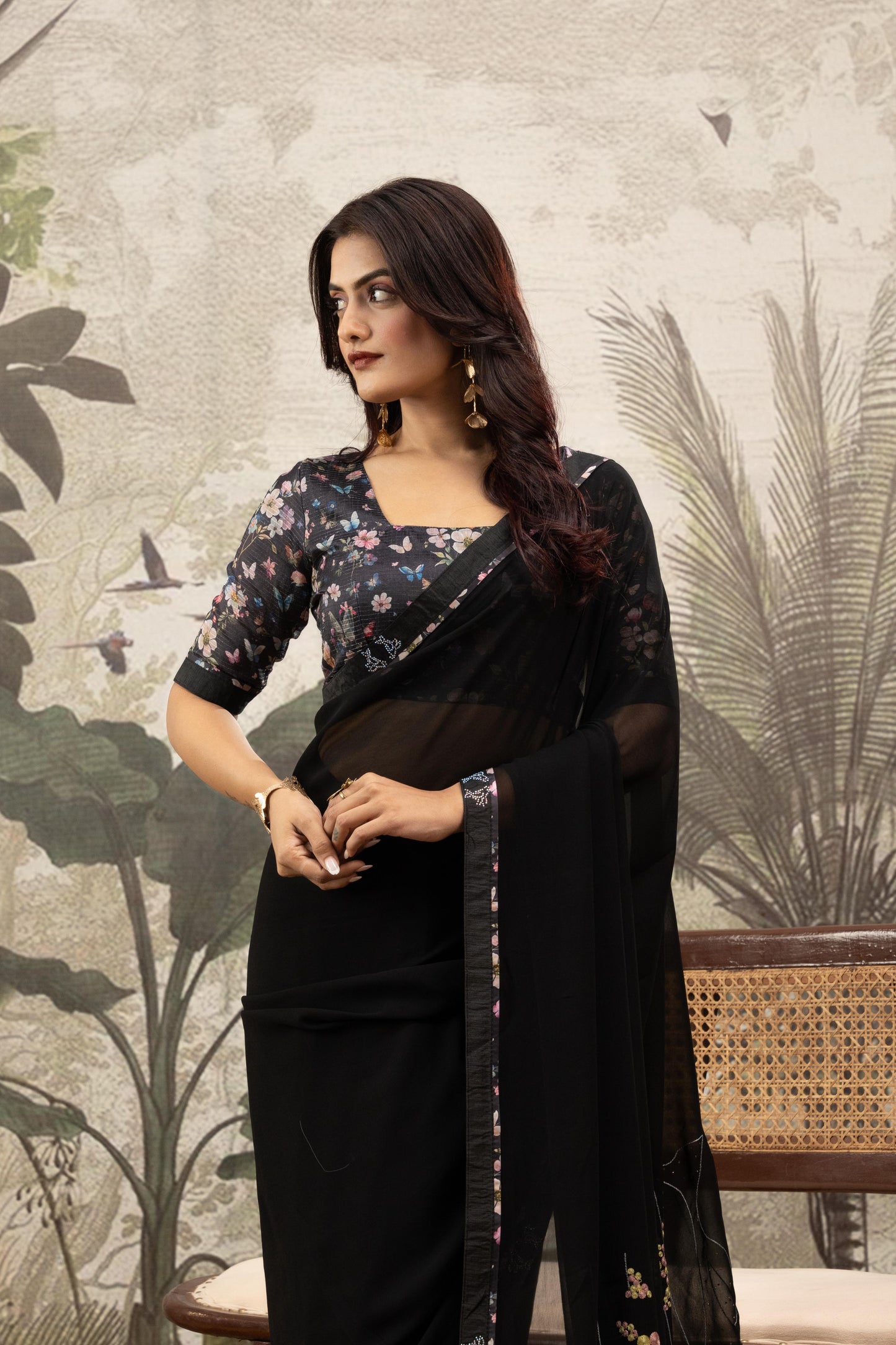 NOIR GARDENIA ARTISAN SAREE