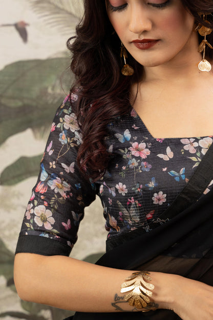 NOIR GARDENIA ARTISAN SAREE