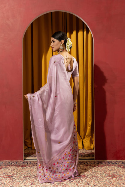 PRODUCT 8: ENCHANTING LAVENDER EMBROIDERED SAREE