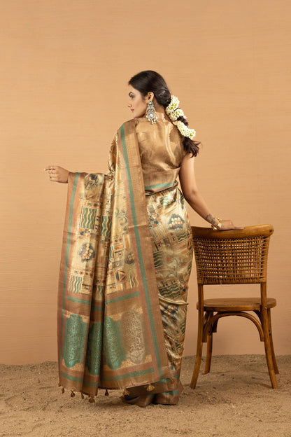 GILDED MOSAIC ARTISAN SAREE