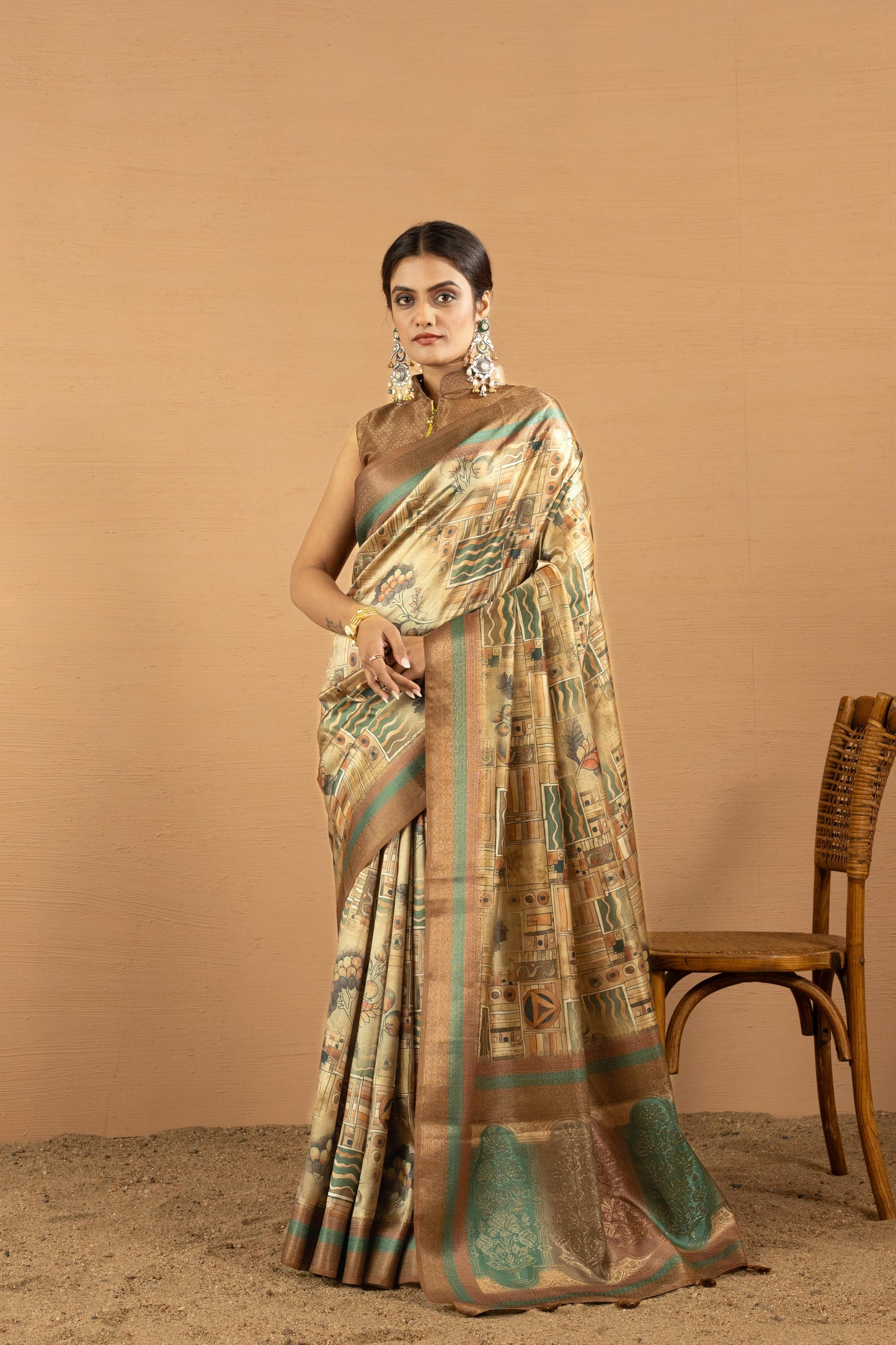 GILDED MOSAIC ARTISAN SAREE
