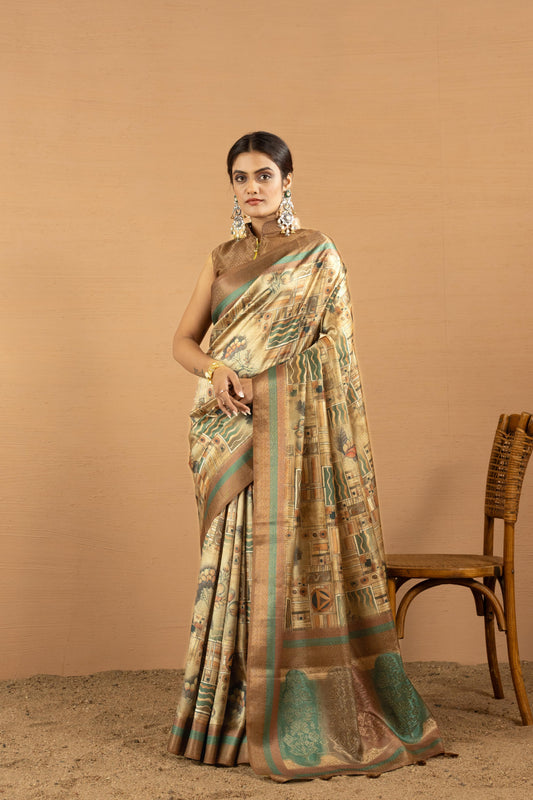 GILDED MOSAIC ARTISAN SAREE