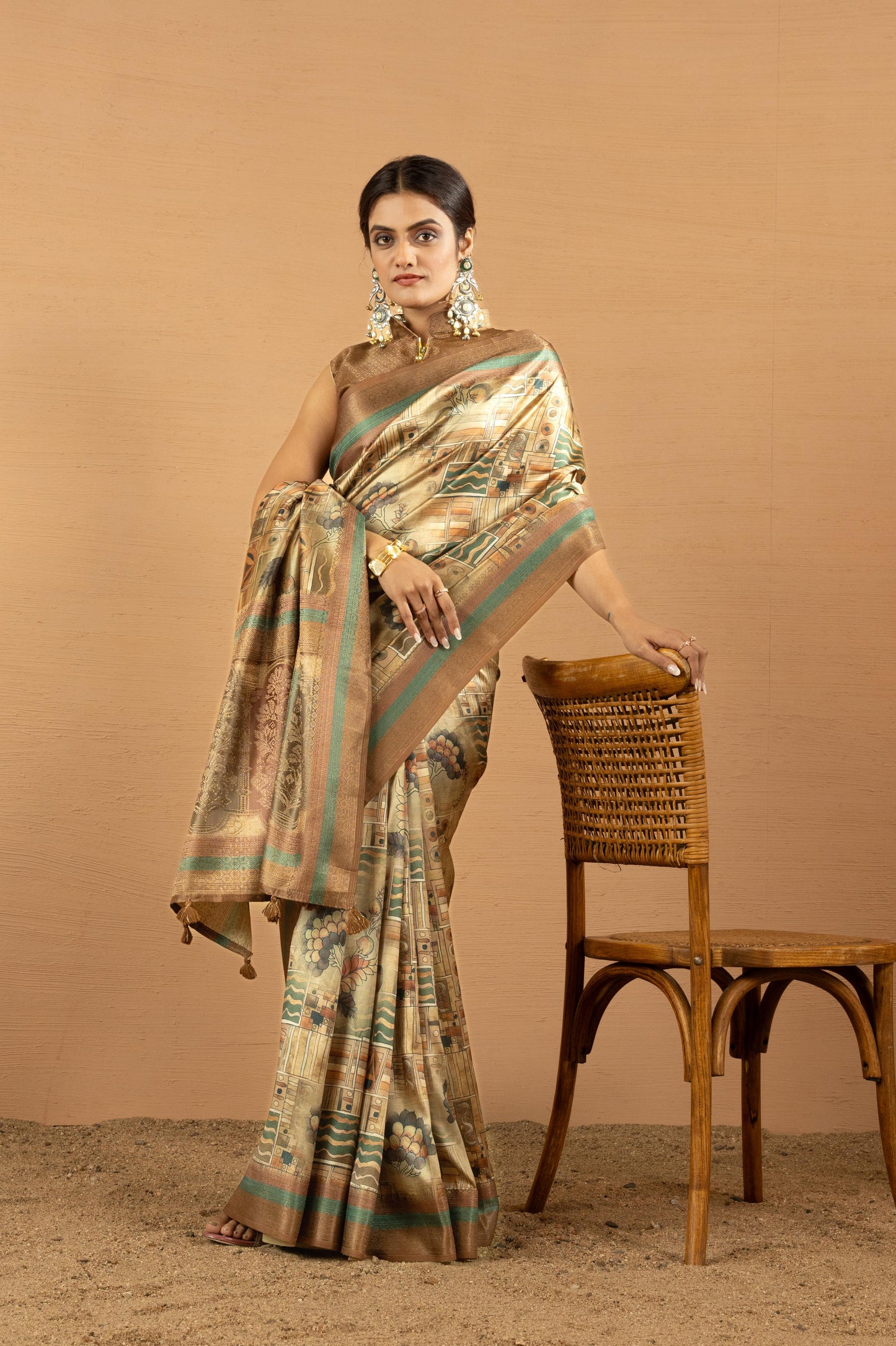 GILDED MOSAIC ARTISAN SAREE