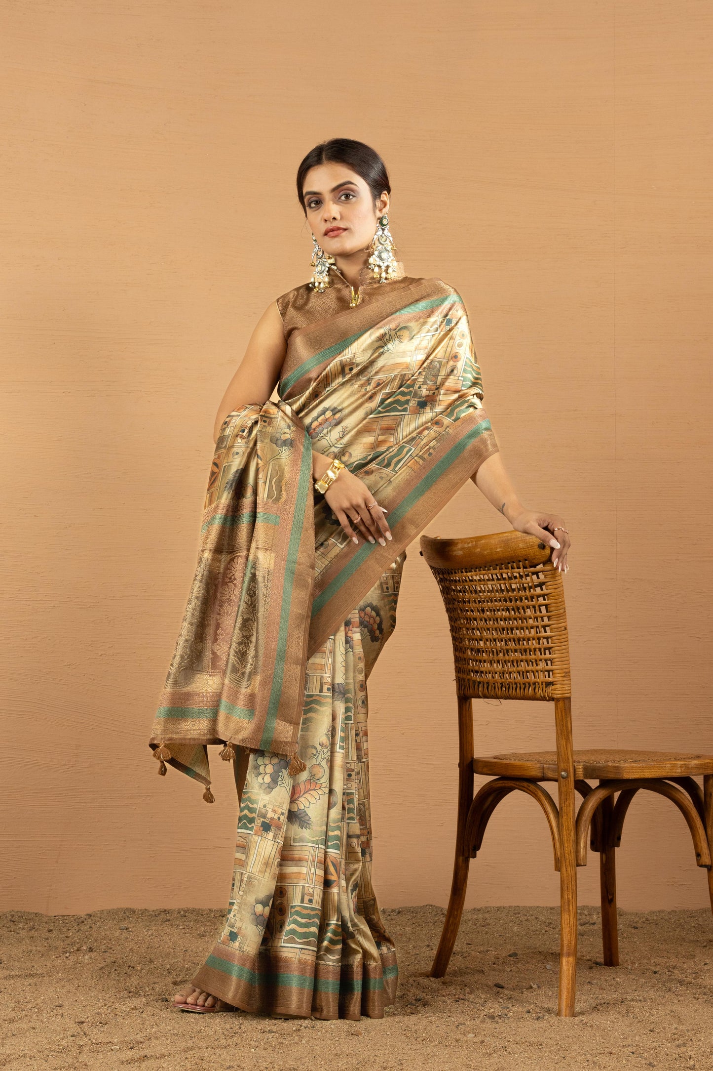GILDED MOSAIC ARTISAN SAREE