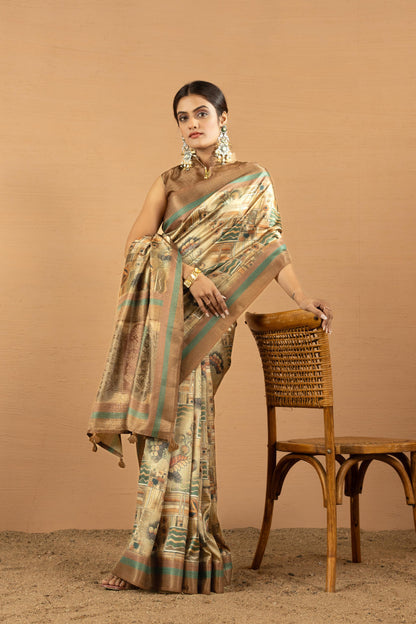 GILDED MOSAIC ARTISAN SAREE
